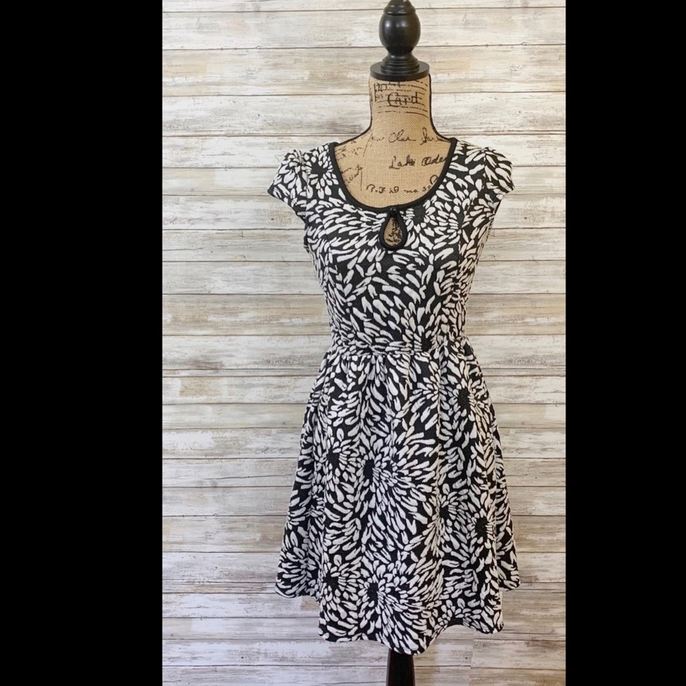 Delirious Black and White Dress Size Large